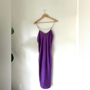 ba&sh Vibrant Purple Midi Dress